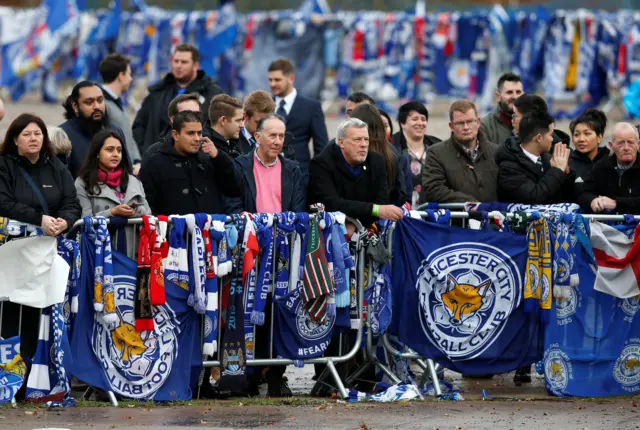 Leicester City fans await Royals