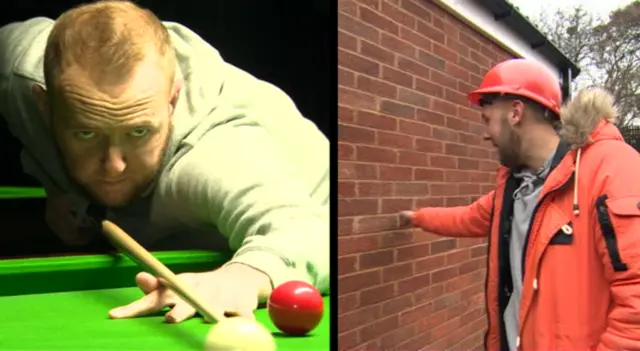 A snooker play by night and builder by day