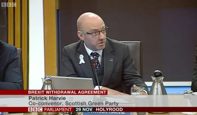 Scottish Green co-convener Patrick Harvie