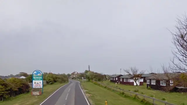 The road leading into Withernsea