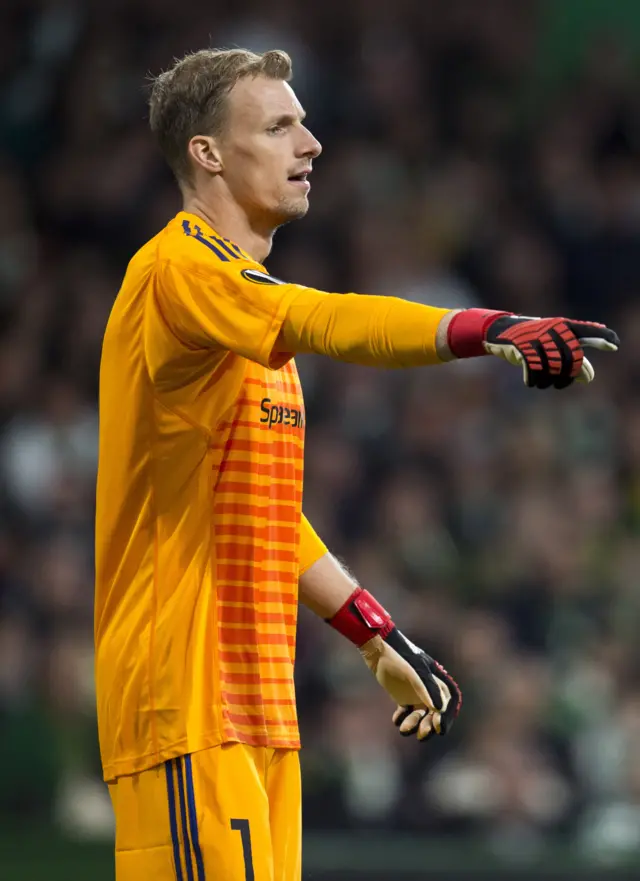 Rosenborg goalkeeper Andre Hansen