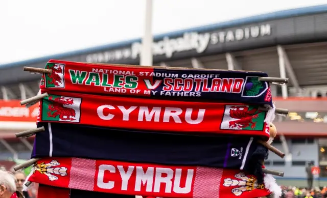 Wales v Scotland scarves