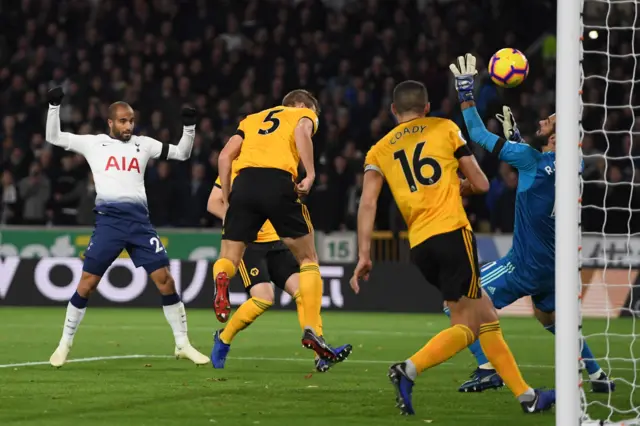 Lucas Moura scores for Tottenham