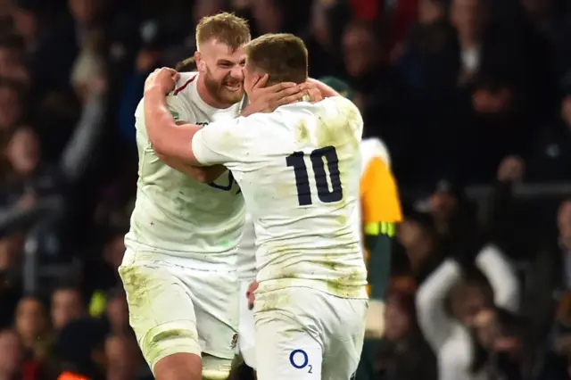 England celebrate