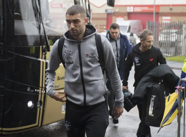 Rangers winger Eros Grezda arrives in Paisley