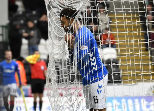 Connor Goldson is left disappointed