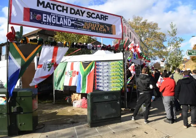 Fans at Twickenham