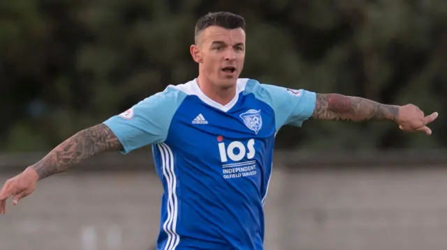 Peterhead striker Derek Lyle