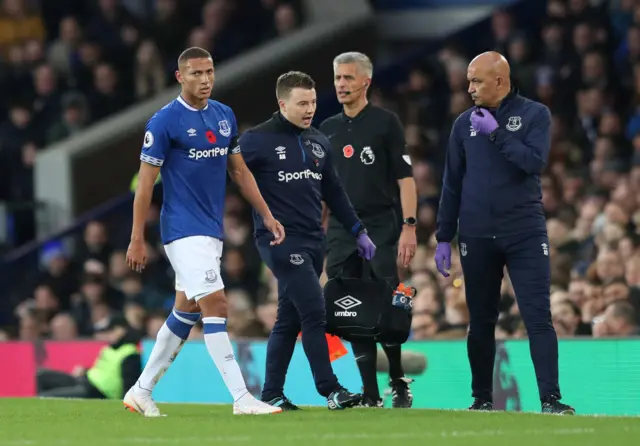 Richarlison limps off