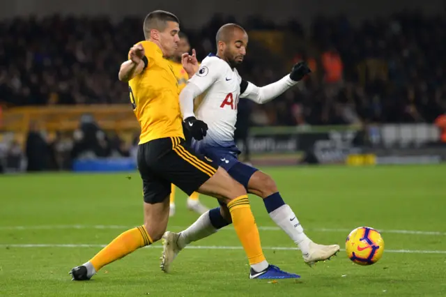 Lucas Moura of Tottenham