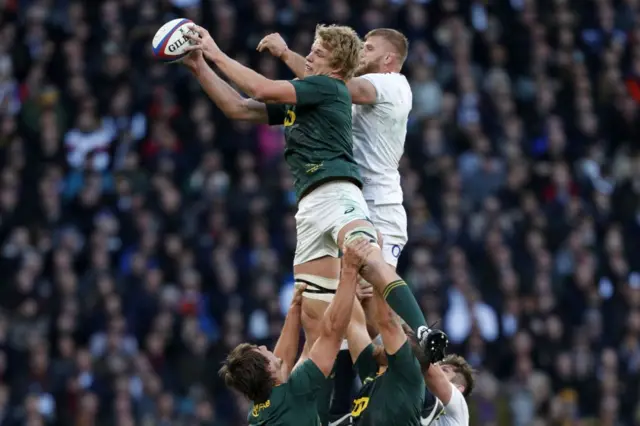 South Africa lineout