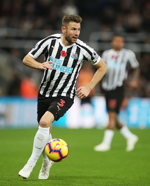 Newcastle United defender Paul Dummett