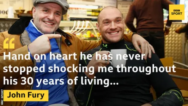 John Fury with Tyson Fury