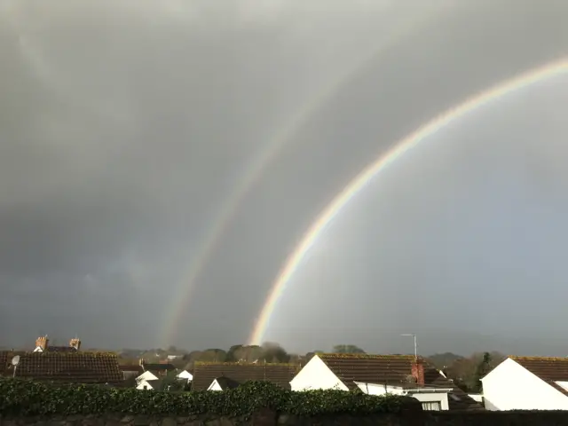 Two rainbows in Guernsey