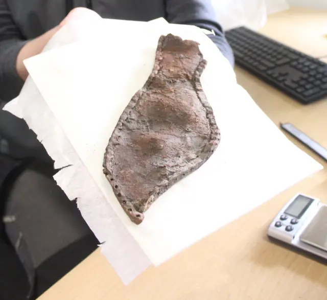 600-year-old shoe uncovered in Newcastle city cebtre