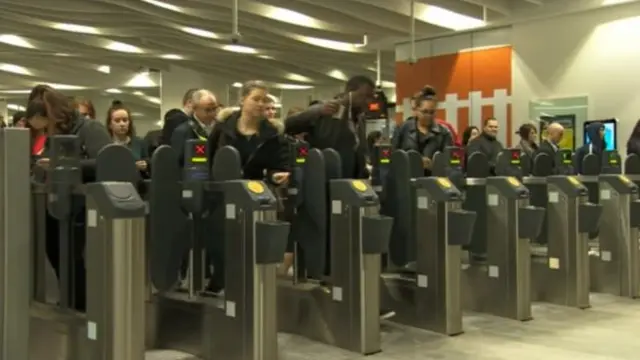 Ticket barriers at Birmingham New Street Station