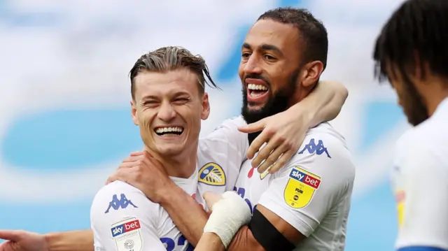 Kemar Roofe celebrates