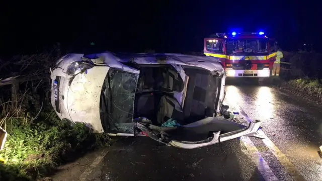 Car with roof removed