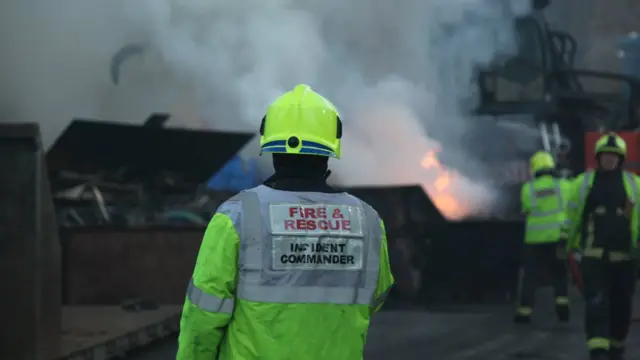 Incident Commander at the Royston blaze