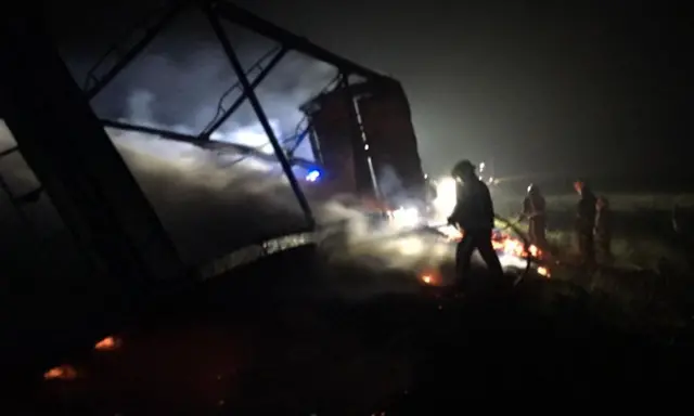 lorry fire