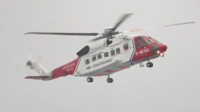 Coastguard helicopter