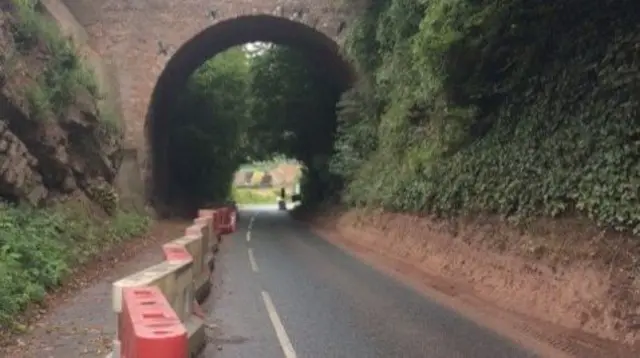 Barriers along the road