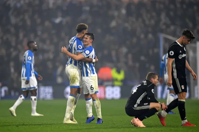 Huddersfield players happy