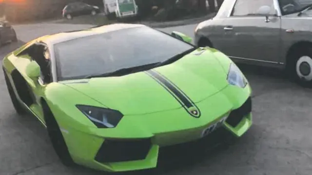 Stolen Lamborghini Aventador