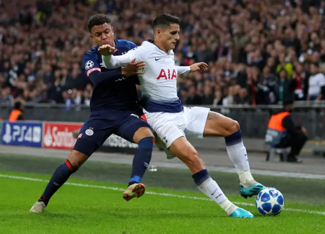 Tottenham's Erik Lamela