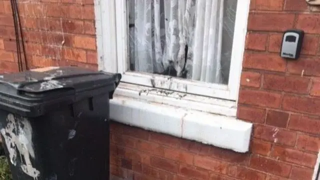 A broken window