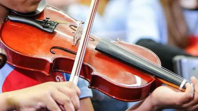 Child with violin