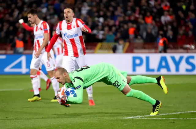 Crvena Zvezda's Milan Borjan