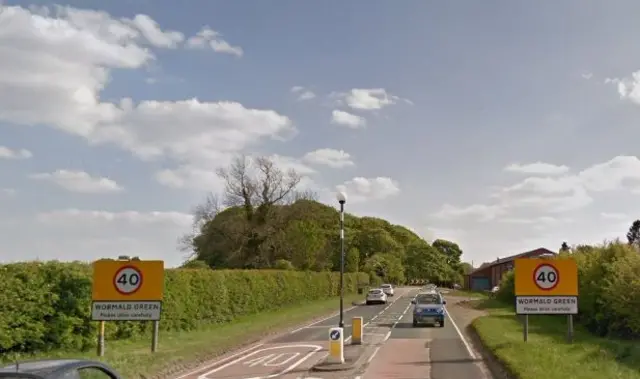 Road into Wormald Green