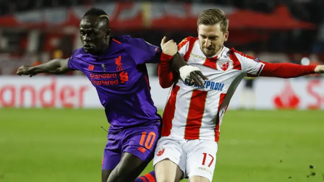 Marko Marin battles with Liverpool's Sadio Mane