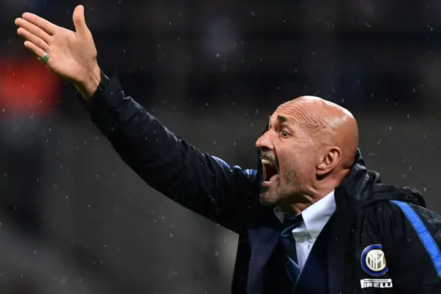 Inter Milan's head coach Luciano Spalletti