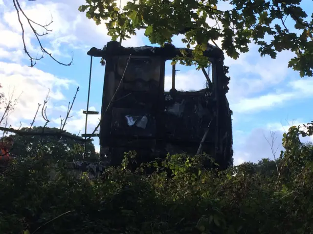 A30 fire lorry cab