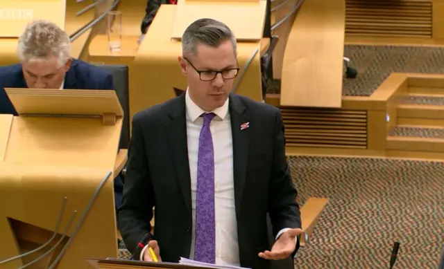 Finance Secretary Derek Mackay