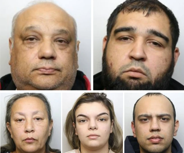 Five of the modern slavery gang