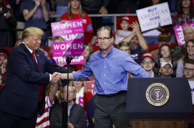 Trump campaigned for Braun ahead of the elections