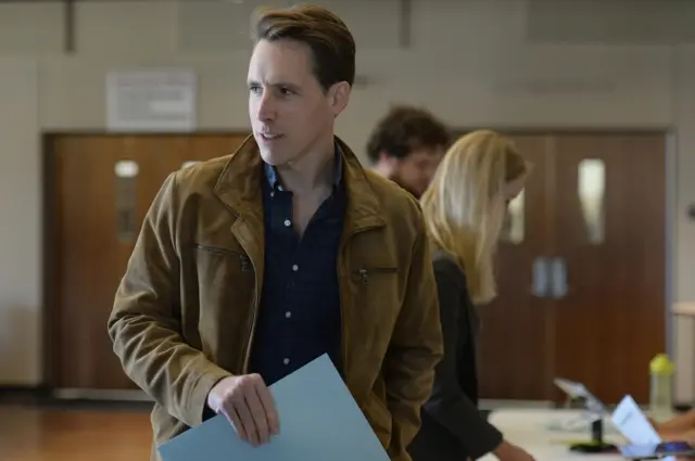 Missouri"s Republican U.S. Senate Candidate Josh Hawley awaits to casts his vote on election day