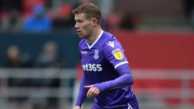 James McClean playing for Stoke City last month