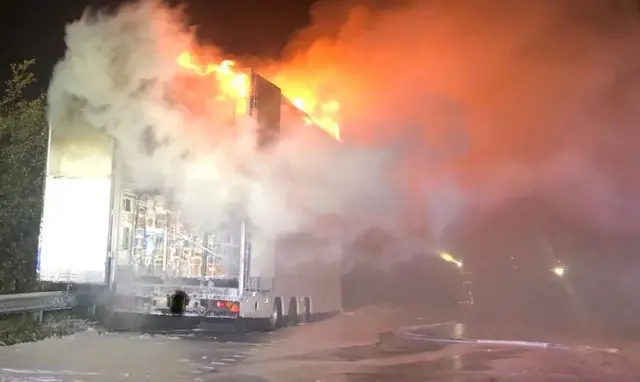Fire scene M62