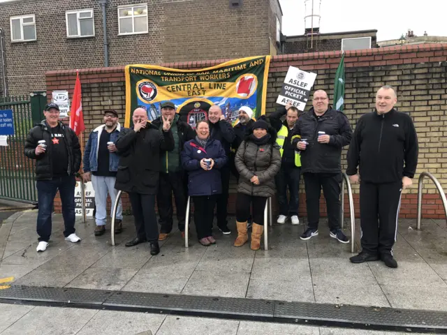 Leytonstone picket line