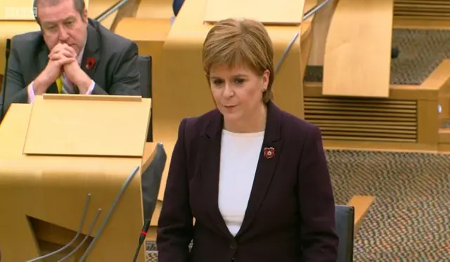 First Minister Nicola Sturgeon