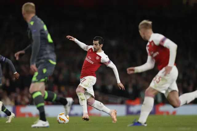 Arsenal's Henrikh Mkhitaryan