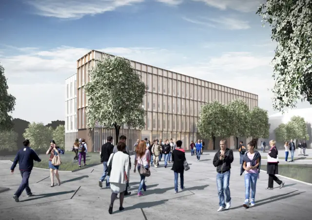 Plan for proposed Faculty of Arts building