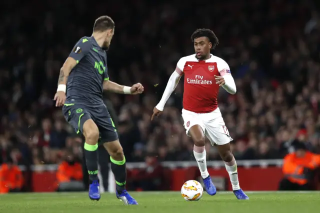 Arsenal's Alex Iwobi