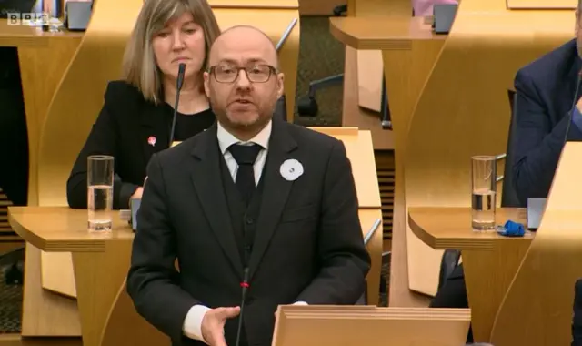 Scotitsih Green Party co-convener Patrick Harvie