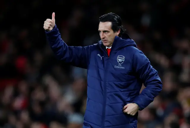 Arsenal manager Unai Emery