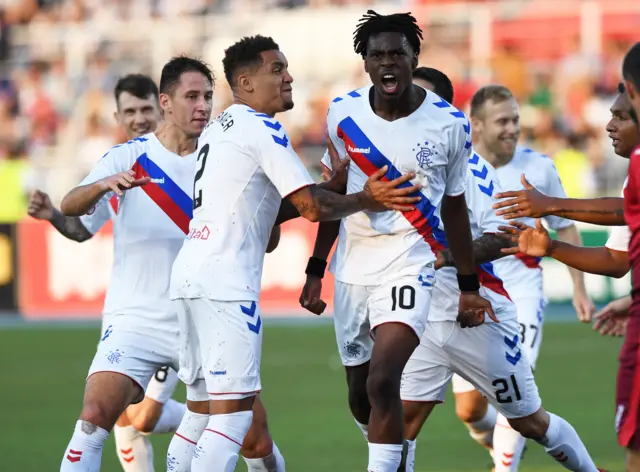Ovie Ejaria scored for Rangers away to Ufa